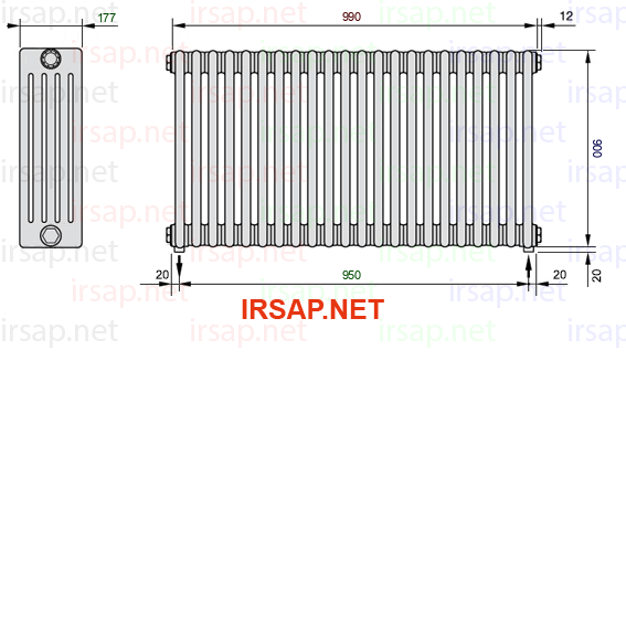 Радиатор IRSAP Tesi 50900/22 T16 CL 01